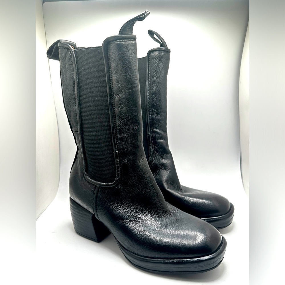 A.S.98 Black Heeled Boots